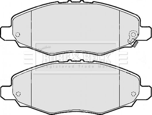 BORG & BECK Комплект тормозных колодок, дисковый тормоз BBP2113